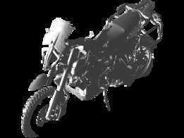 KTM Adventure 890R侧箱后部3D扫描