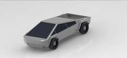 creo零件建模中的特斯拉cybertruck模型