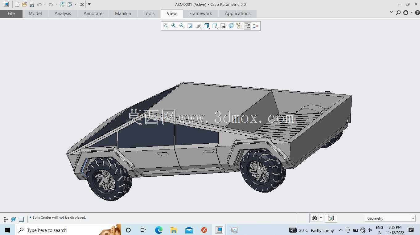 creo�����ģ�е���˹��cybertruckģ��