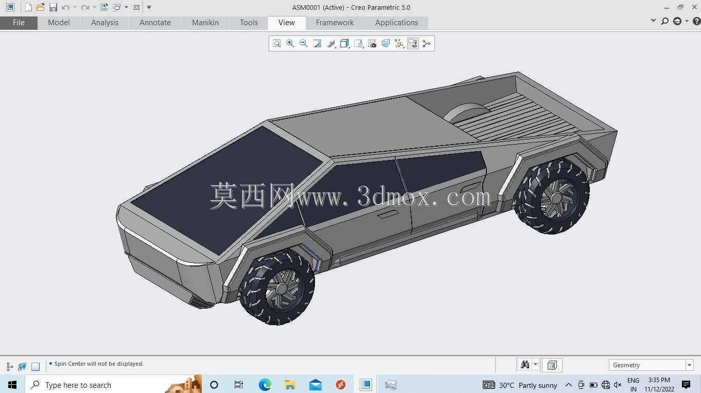 creo�����ģ�е���˹��cybertruckģ��
