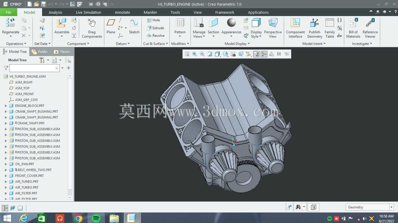 V6涡轮增压发动机
