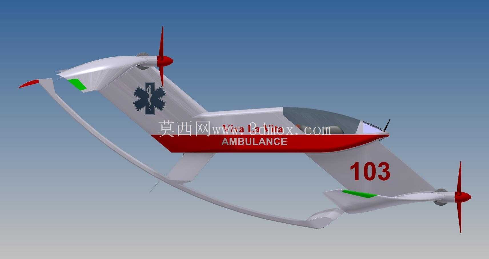 救护车和救援无人机