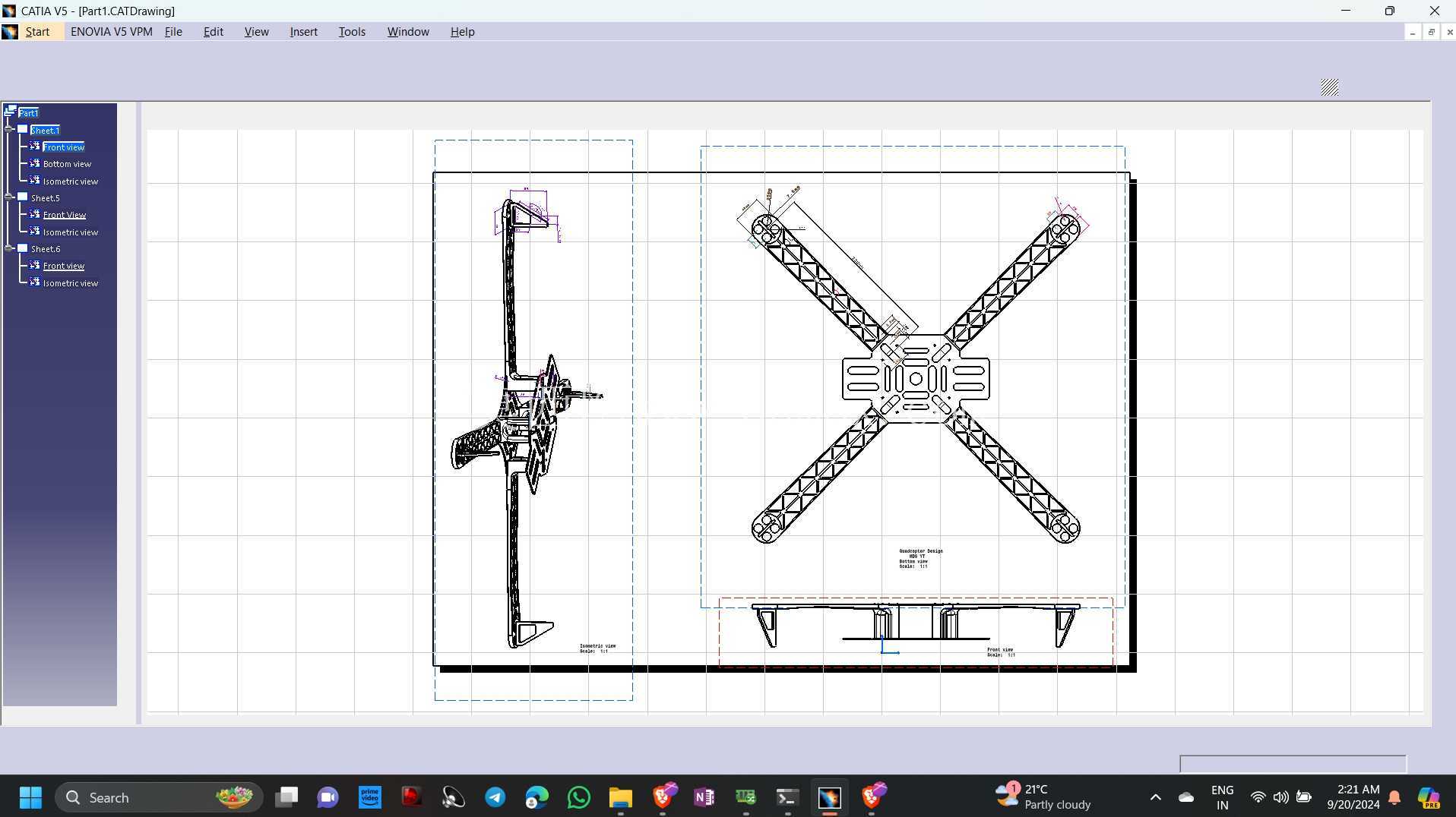 CATIA V5四轴飞行器设计