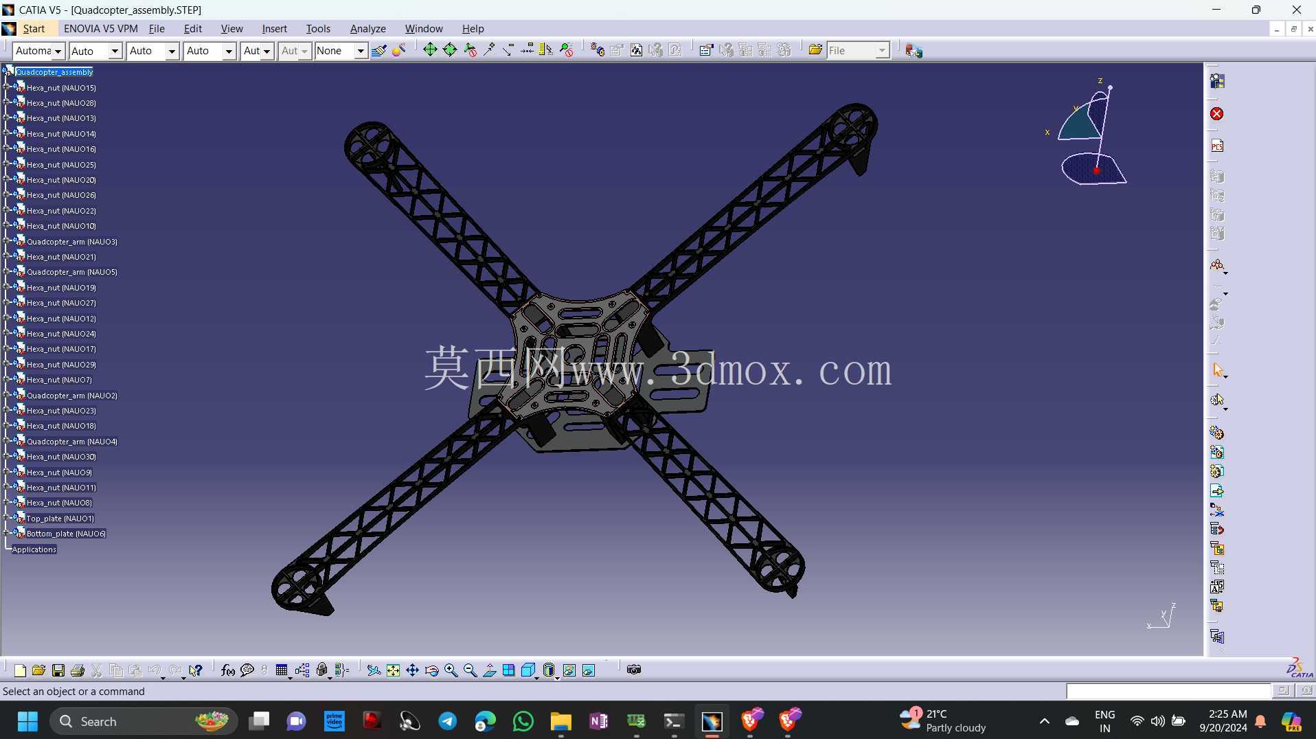 CATIA V5四轴飞行器设计
