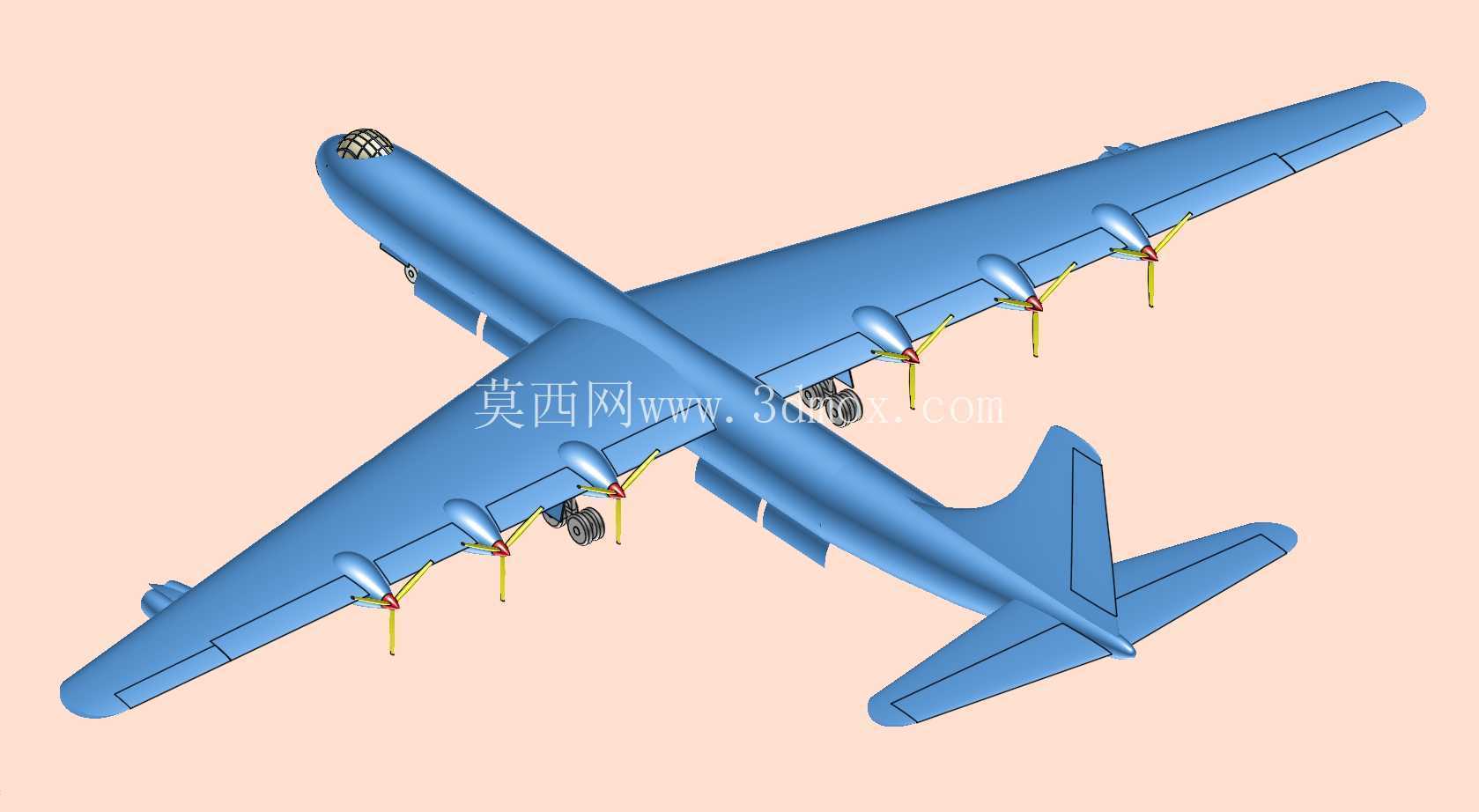 B-36战略轰炸机实体装配模型