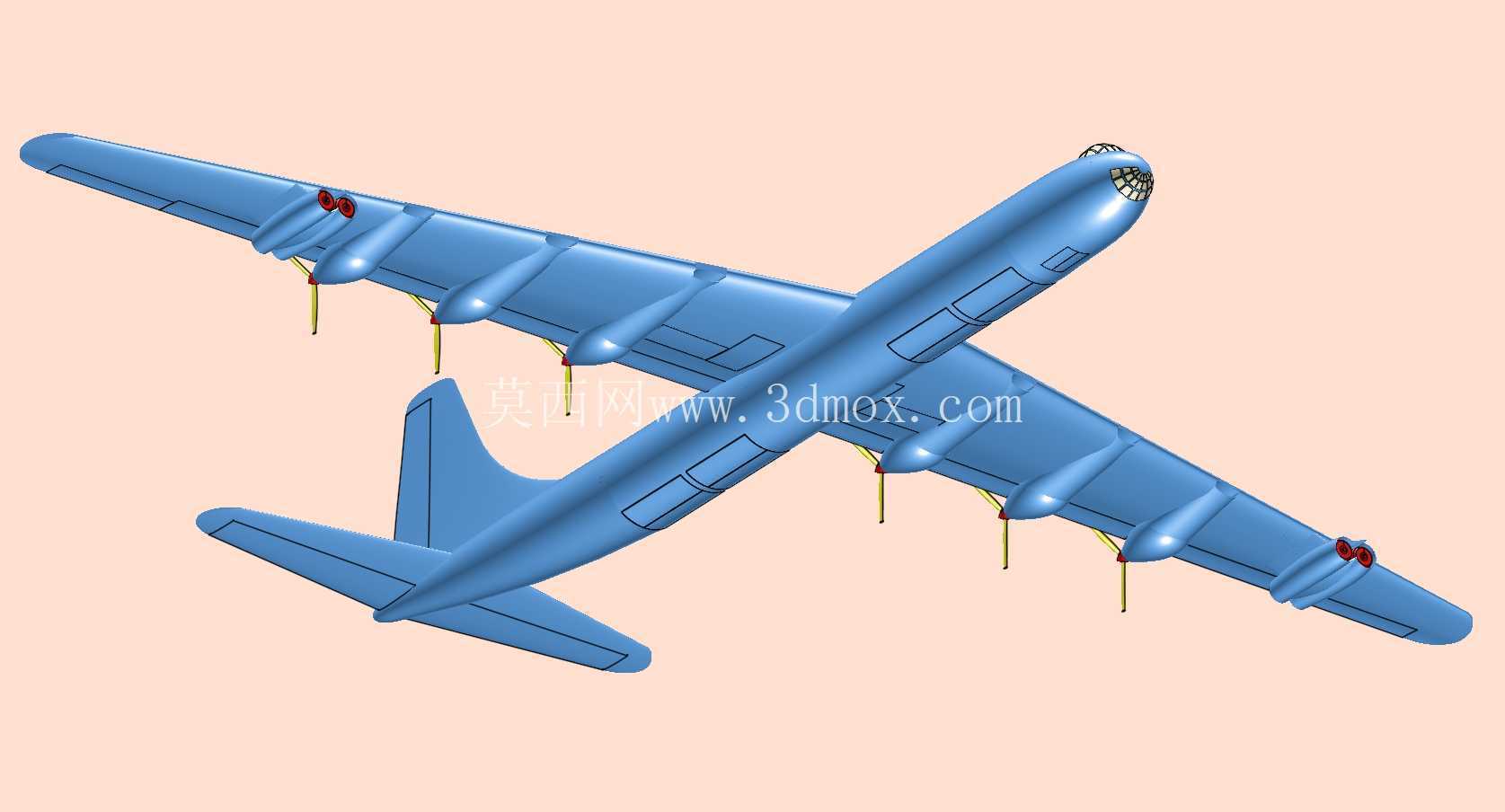 B-36战略轰炸机实体装配模型