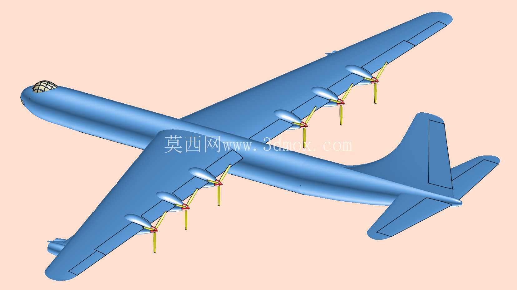 B-36战略轰炸机实体装配模型