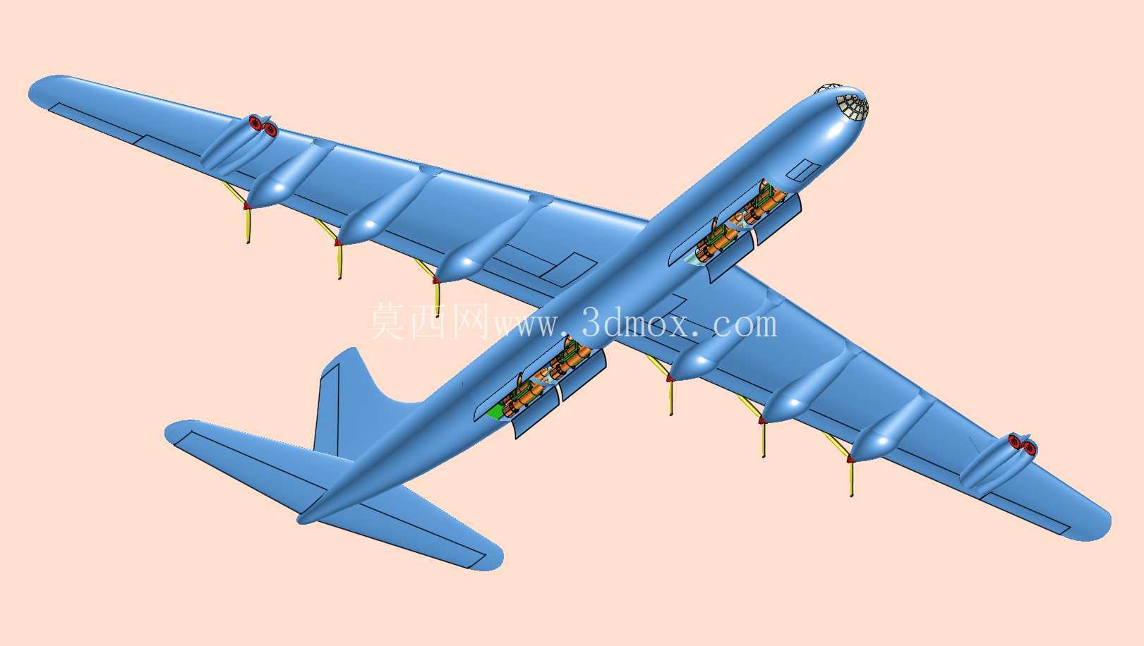 B-36战略轰炸机实体装配模型