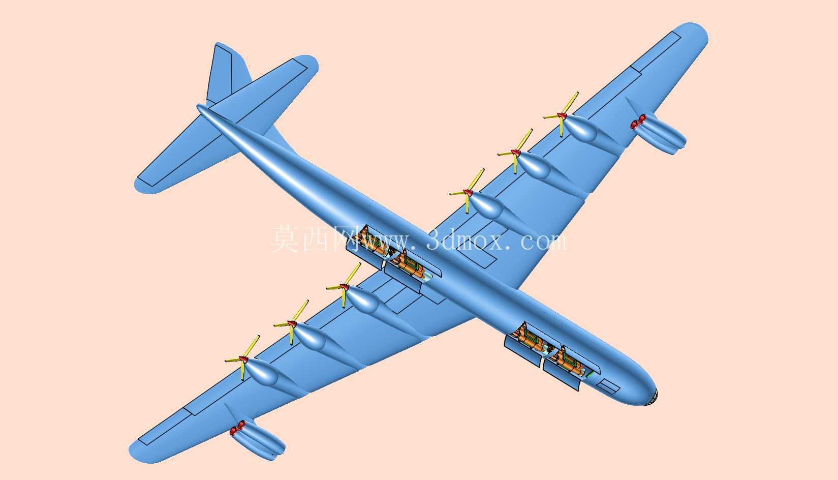 B-36战略轰炸机实体装配模型