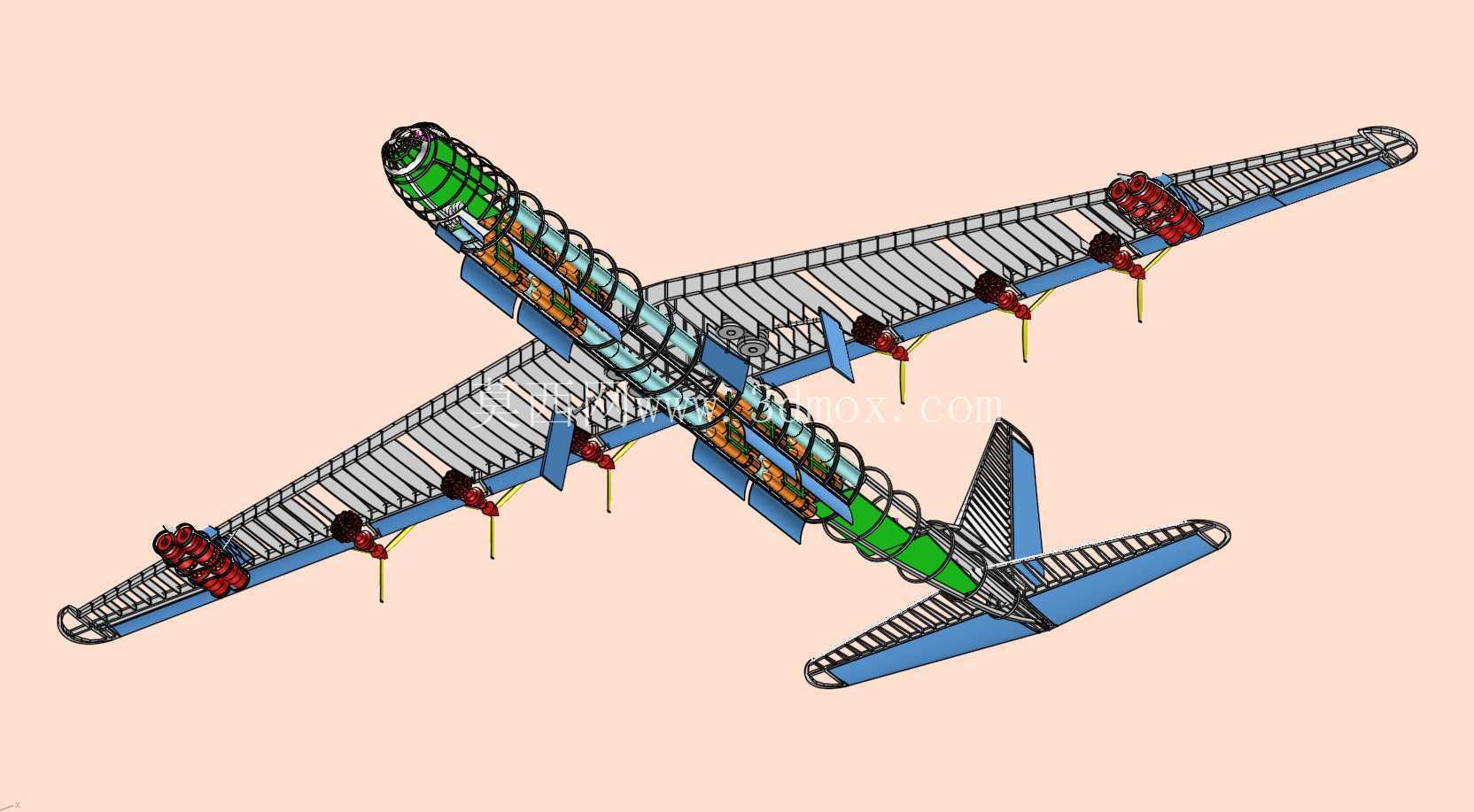 B-36战略轰炸机实体装配模型