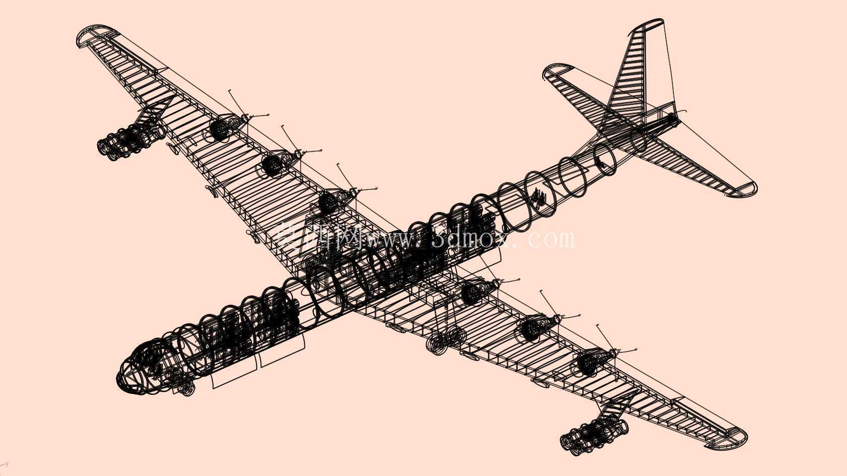 B-36战略轰炸机实体装配模型