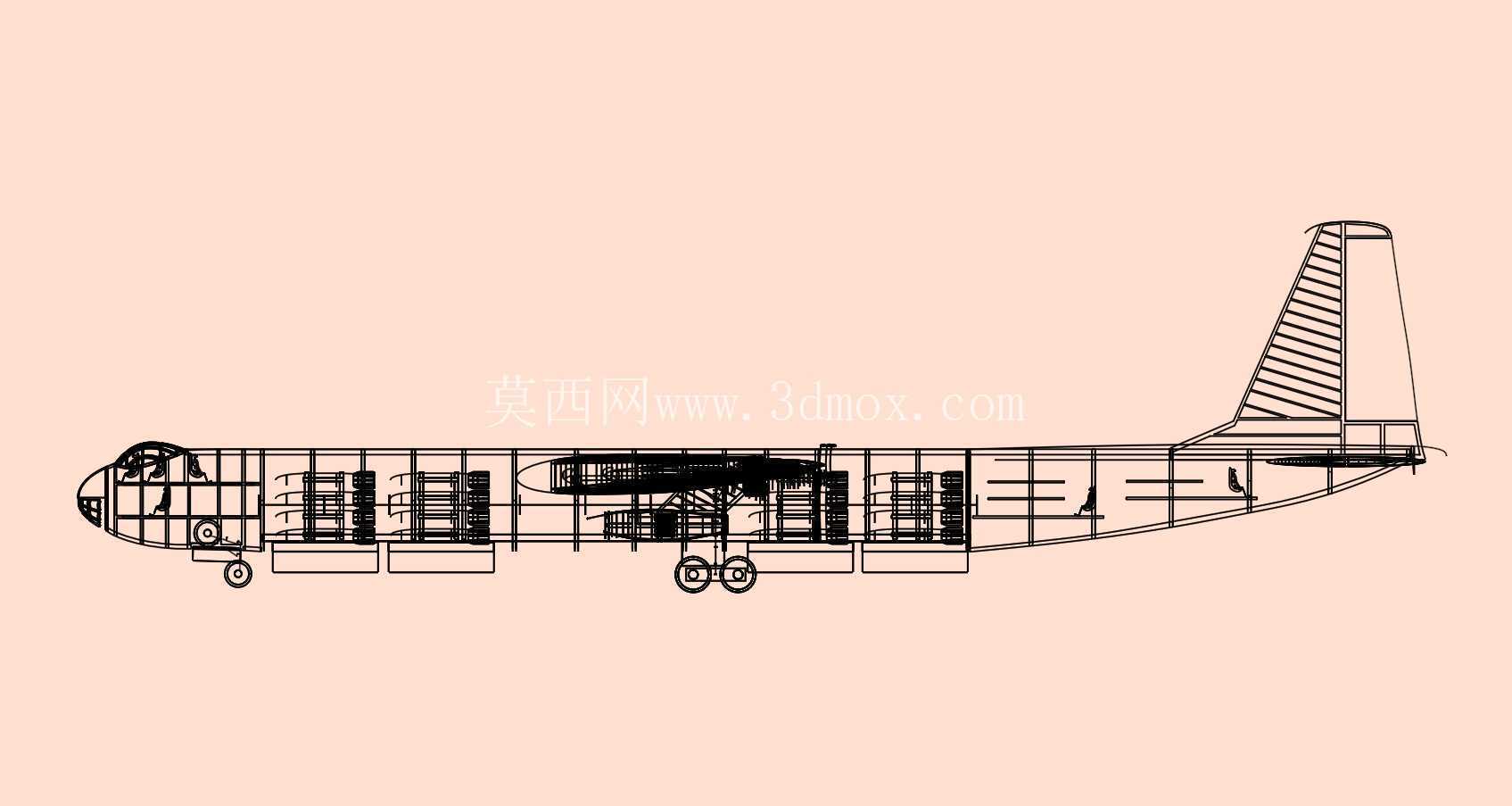 B-36战略轰炸机实体装配模型