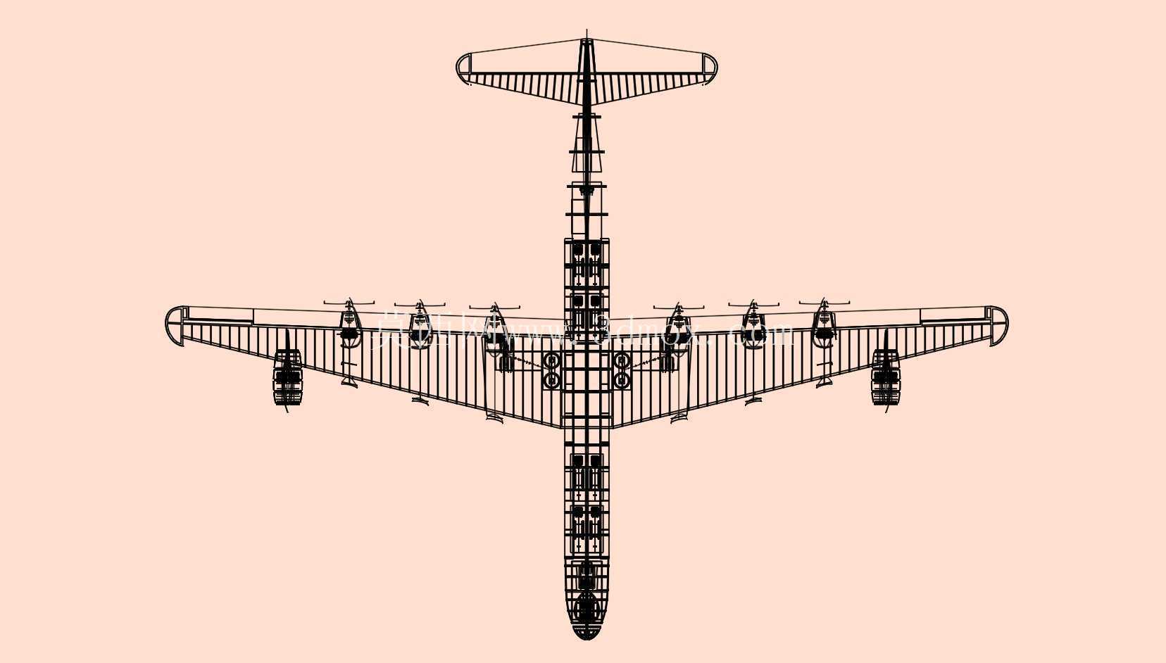 B-36战略轰炸机实体装配模型