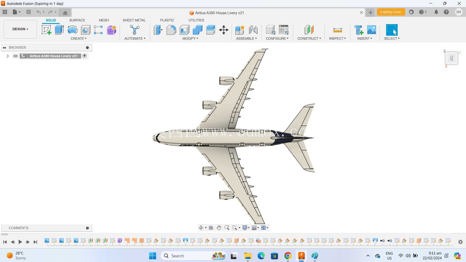 Fusion 360 �տ� A380