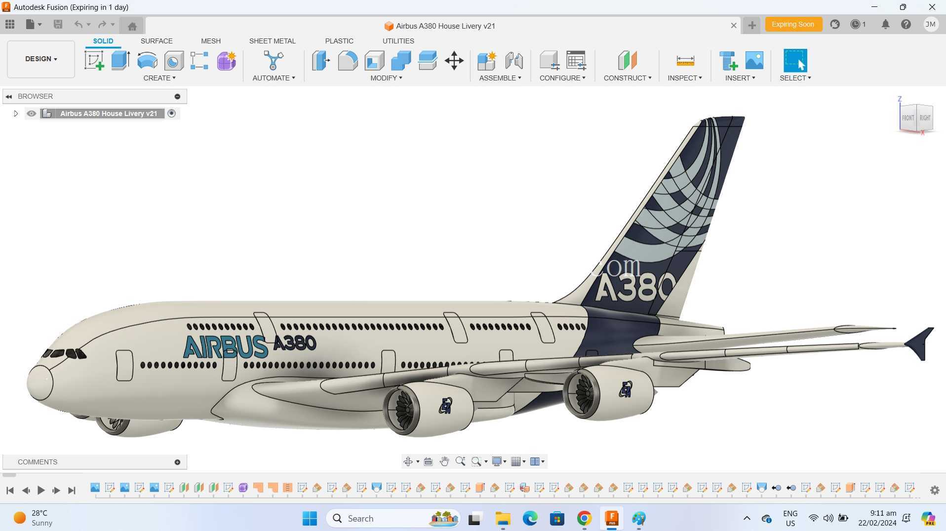 Fusion 360 �տ� A380