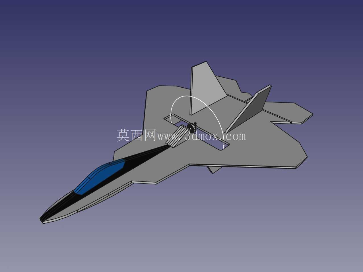 F22v1 RC 模型飞机由 6 毫米泡沫制成(Depron)
