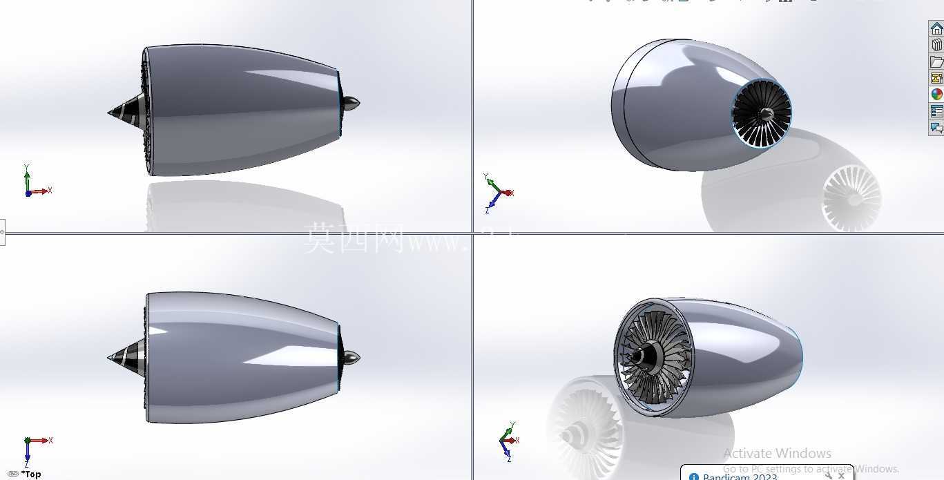 喷气发动机 SolidWorks