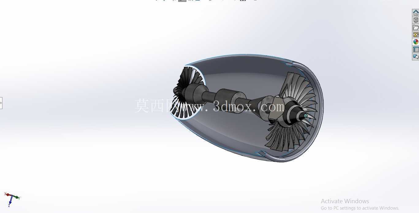 喷气发动机 SolidWorks