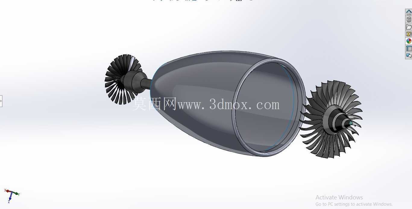 喷气发动机 SolidWorks