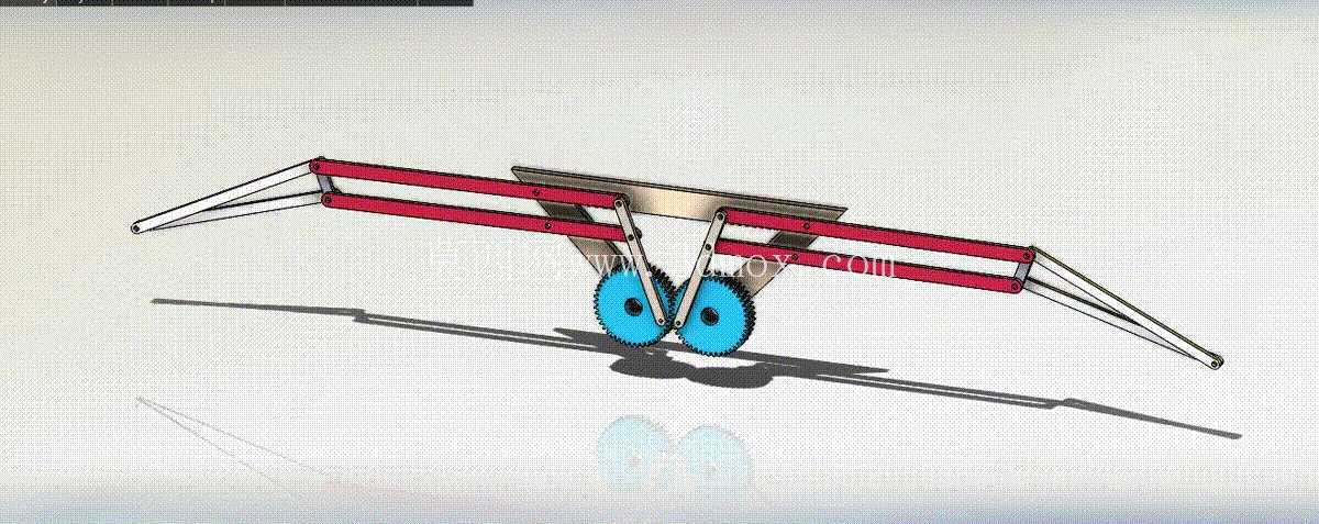 仿生鸟扑动机构 - SolidWorks Assembly