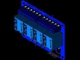 M��dulo Relevadores �̵��� 4 Canales 5v