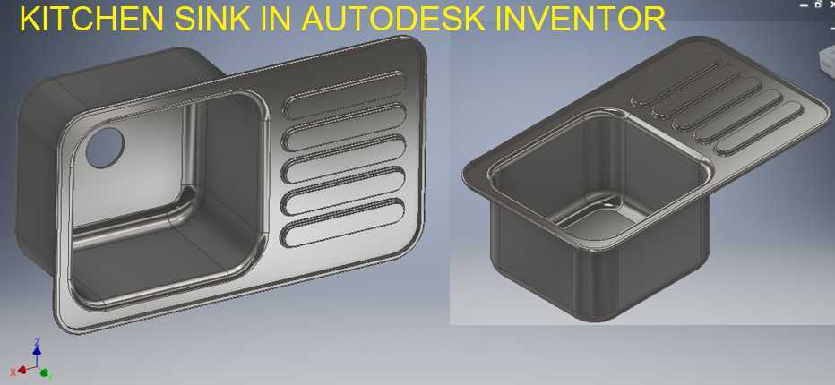 Autodesk Inventor 中的厨房水槽 ||发明家教程 || Autodesk Inventor 钣金 || 3D模型