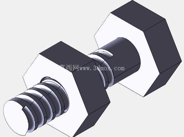 螺母和螺栓| Catia 模型和装配