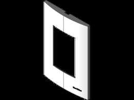 Placa 3 Modulos Linha Sleek Margirius