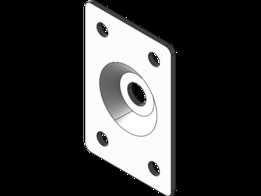 Chapa 5-16 UNC 40x45x1.5mm
