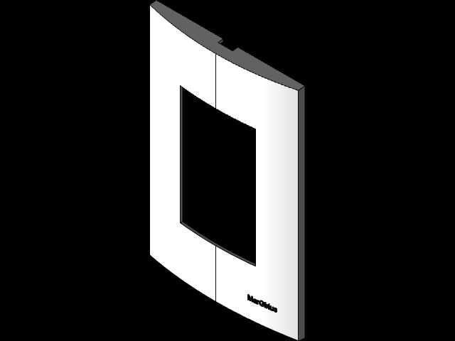 Placa 3 Modulos Linha Sleek Margirius