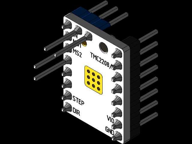 Trinamic TMC2208/9步进驱动器-未切割引脚、切割引脚和带插座