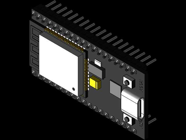 NodeMCU-32S-38针USB-C窄版