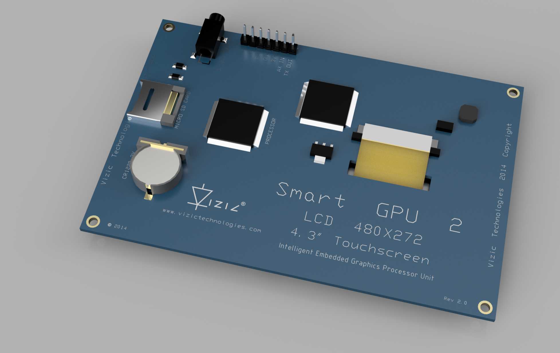 Vizic Technologies智能GPU 2 4.3英寸液晶显示器
