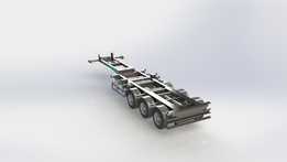 1pcs 20ft-1pcs-30ft-2 pcs 20ft- 1pcs 40ft - 1pcs 45ft集装箱运输半挂车