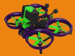 Shen Drones Squirt V2 3\" Cinewhoop 配有更坚固的底板