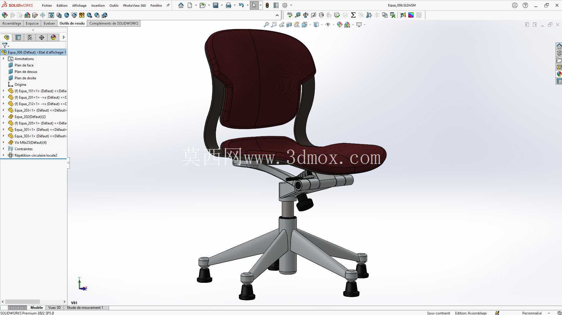 Herman Miller Equa 椅子,带滑动选项