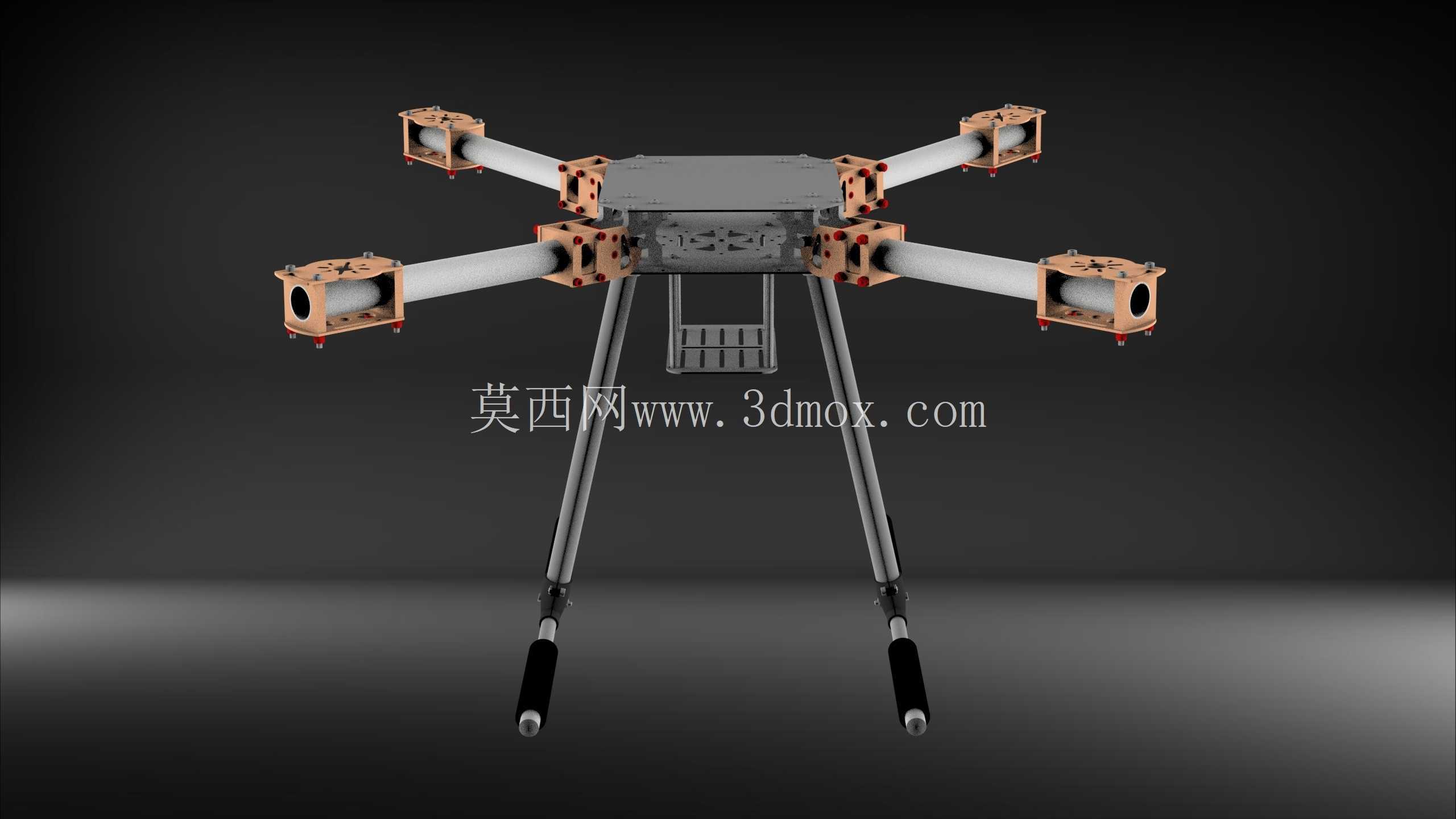 下载无人机设计并使用 3D 打印机打印
