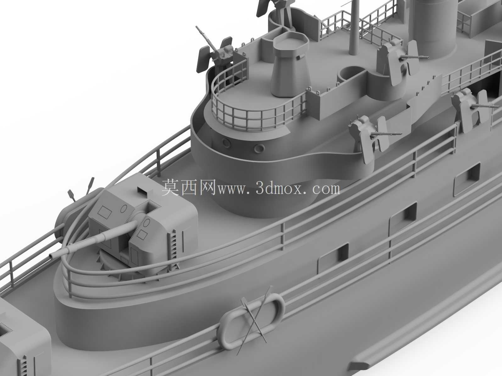 3D 打印遥控船 - USS Barnegat (AVP-10)