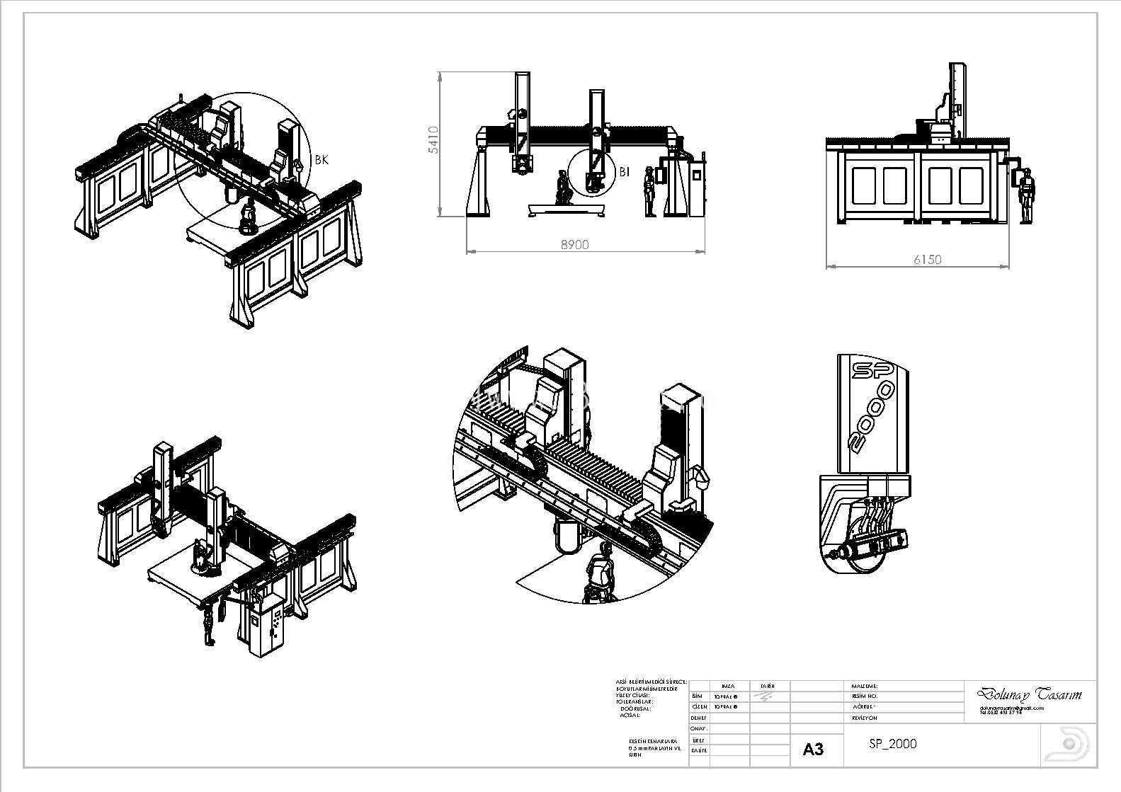 ?ok Eksenli K?prü Portal CNC - 多轴桥式龙门 CNC