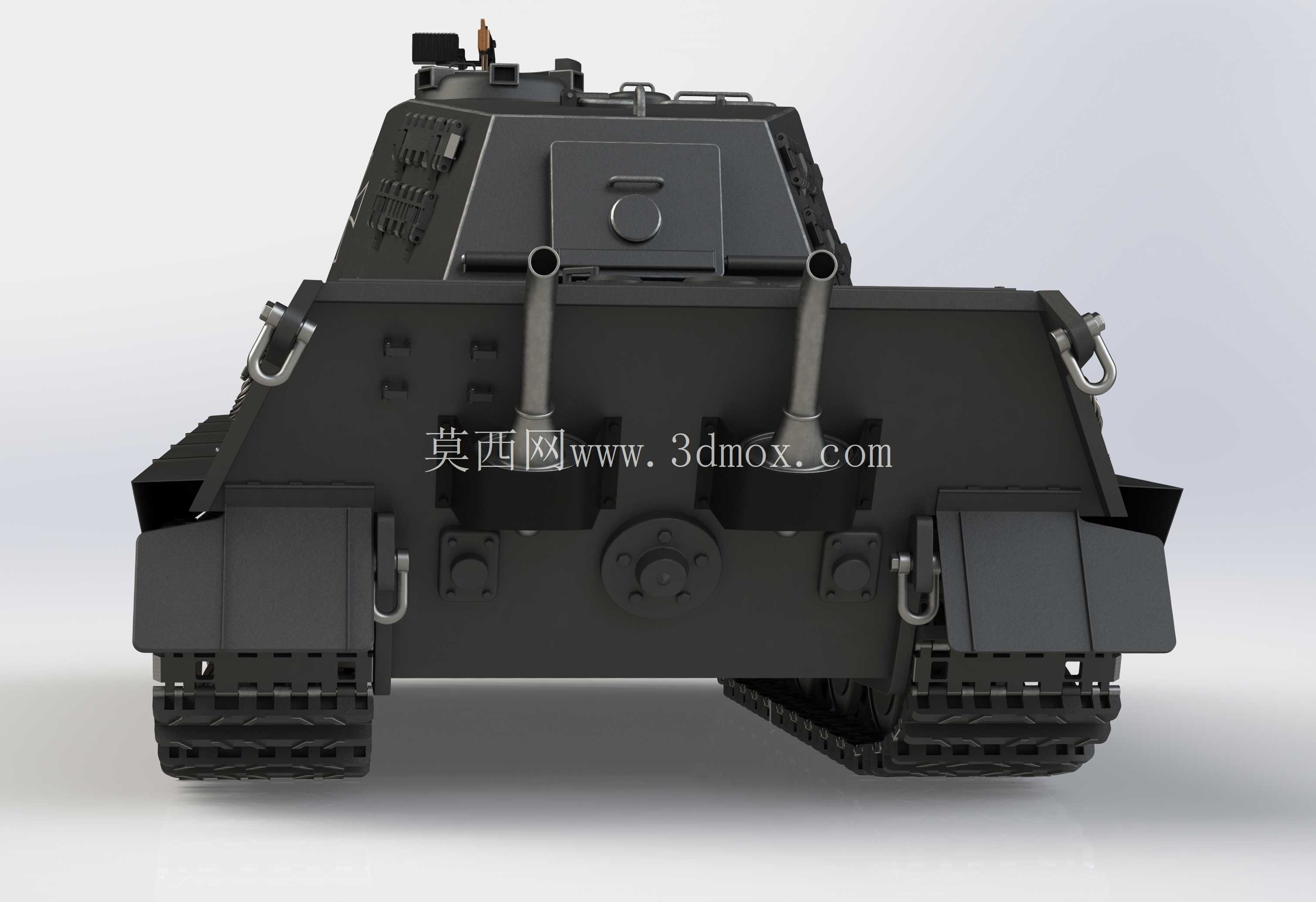 虎王坦克模型。 实体作品。