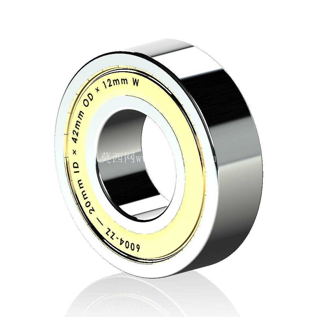 �����Ĺ��� 6000-ZZ��˫������п� �� SolidWorks �� Step ģ��