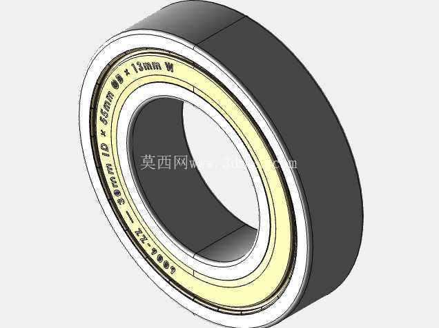 完整的公制 6000-ZZ,双屏蔽轴承库 — SolidWorks 和 Step 模型