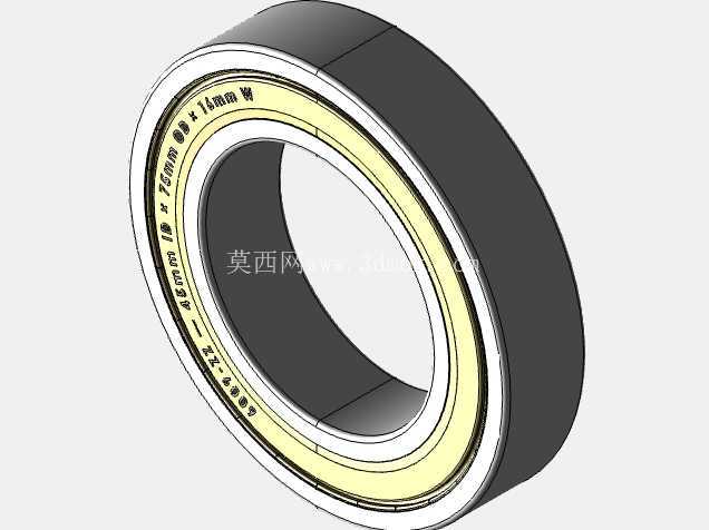 完整的公制 6000-ZZ,双屏蔽轴承库 — SolidWorks 和 Step 模型