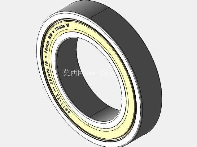 完整的公制 6000-ZZ,双屏蔽轴承库 — SolidWorks 和 Step 模型