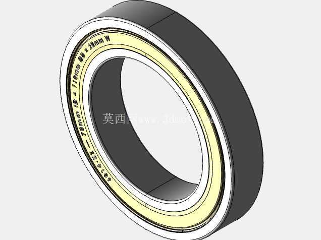 完整的公制 6000-ZZ,双屏蔽轴承库 — SolidWorks 和 Step 模型
