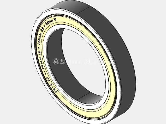 完整的公制 6000-ZZ,双屏蔽轴承库 — SolidWorks 和 Step 模型