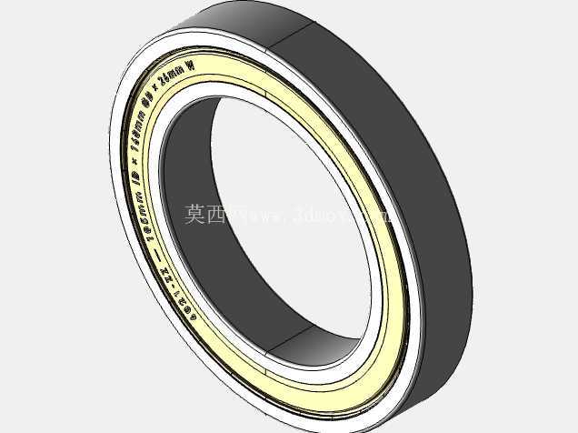 完整的公制 6000-ZZ,双屏蔽轴承库 — SolidWorks 和 Step 模型