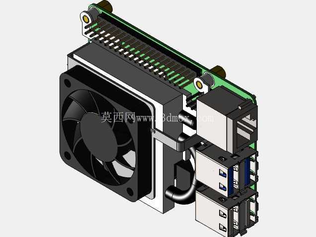 Raspberry Pi 4 冷却风扇散热器 - GeeekPi 超薄 ICE 塔