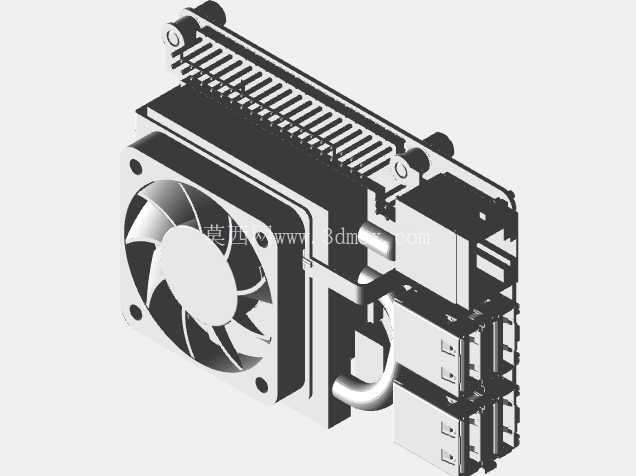 Raspberry Pi 4 冷却风扇散热器 - GeeekPi 超薄 ICE 塔