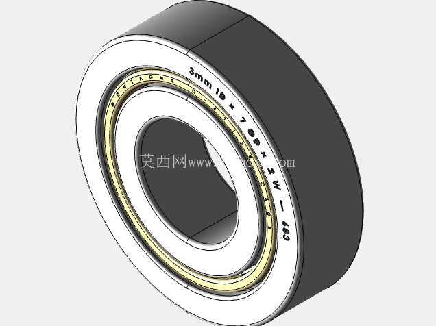 完整的公制 600 微型系列,开放式轴承库 — SolidWorks 和 Step 模型